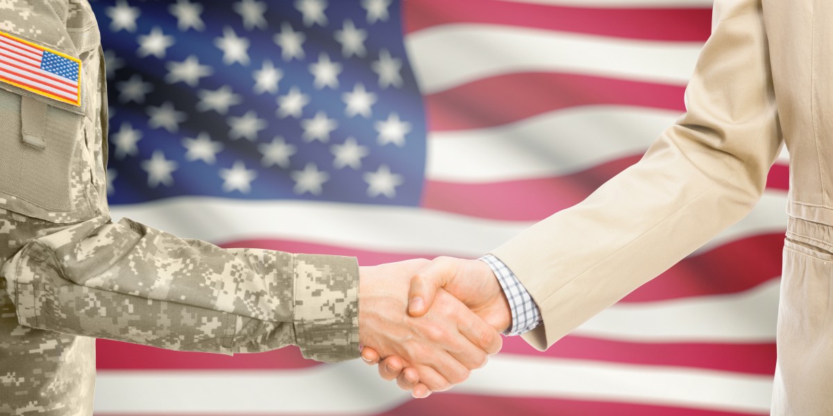 Soldier-and-businessman-handshake-DoD-compliance-agreement